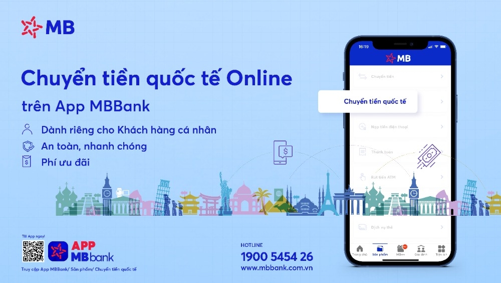 Tin nhanh ngân hàng ngày 17/3: MB ra mắt sản phẩm Chuyển tiền quốc tế Online trên App MBBank