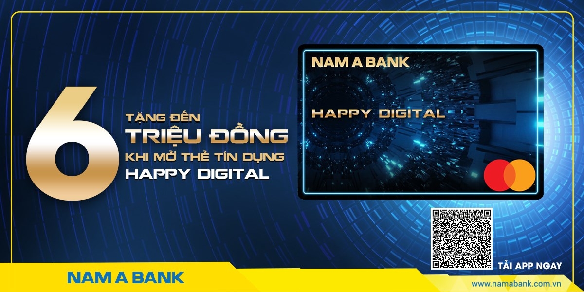 Tin nhanh ngân hàng ngày 31/3: Nam A Bank ra mắt thẻ tín dụng online Happy Digital