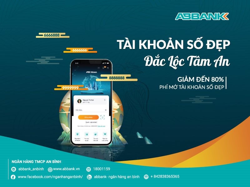Tin nhanh ngân hàng ngày 27/6: ABBank ra mắt tính năng mở tài khoản số đẹp, giảm đến 80% chi phí