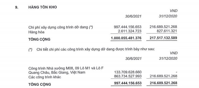 Lợi nhuận quý 2 tại Ricons 