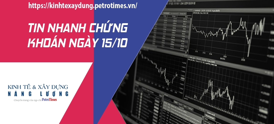Tin nhanh chứng khoán ngày 15/10: Thị trường giảm điểm vào cuối phiên, VN Index có được sắc xanh nhẹ