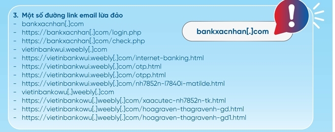VietinBank cảnh báo những nguy cơ lừa đảo trong mùa dịch