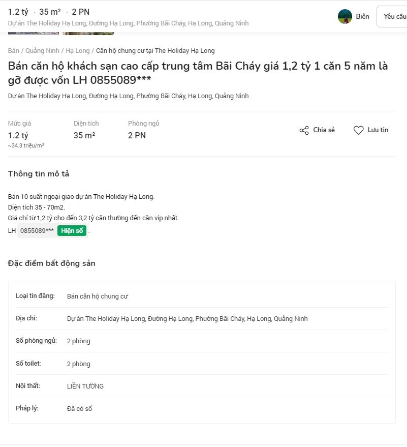 The Holiday Ha Long tung chính sách chia sẻ doanh thu, cam kết lợi nhuận: Nhà đầu tư cần lưu ý gì?