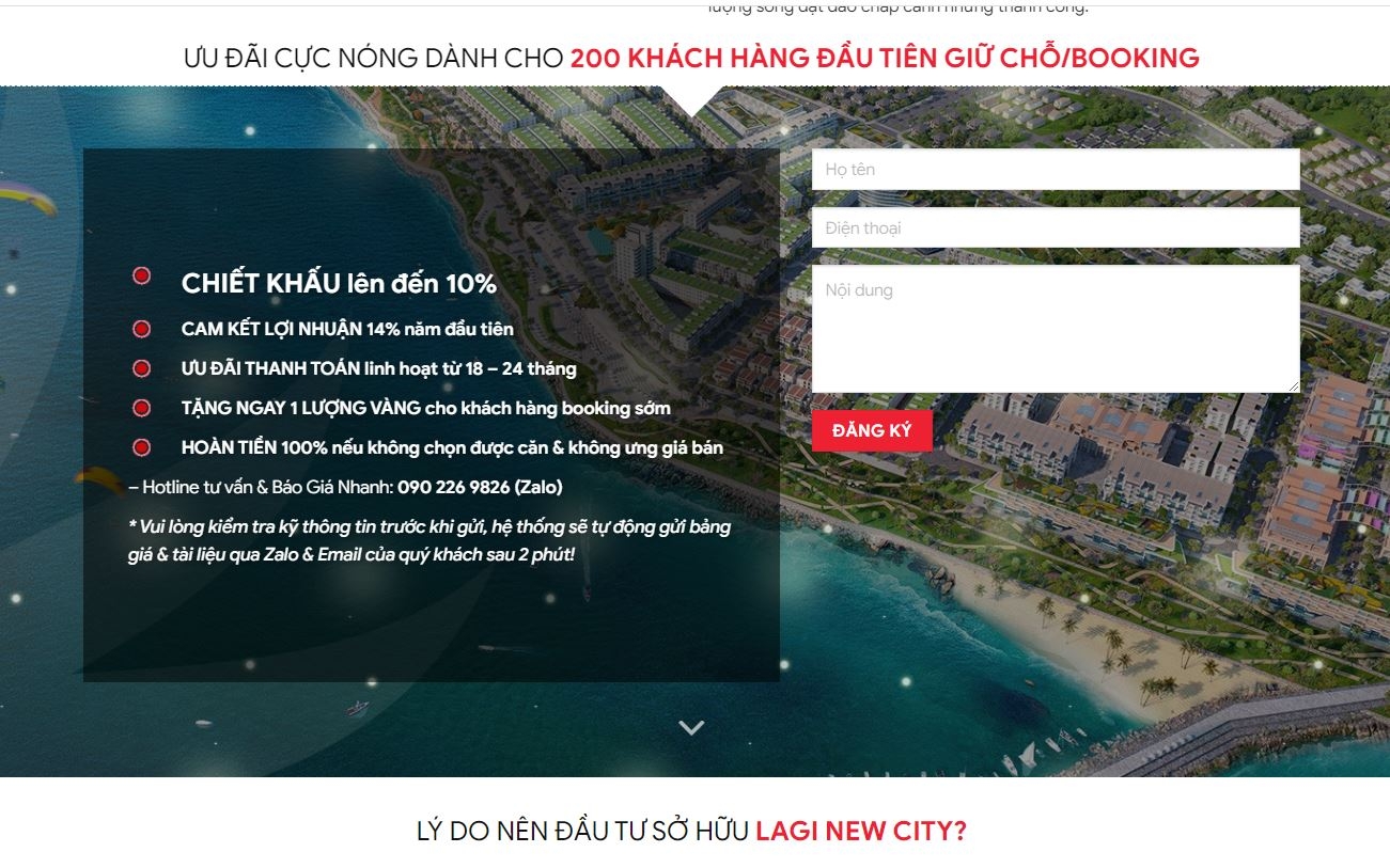 Dự án Lagi New City Bình Thuận cam kết lợi nhuận 14%, chiết khấu 10%: Nhà đầu tư cần lưu ý gì?