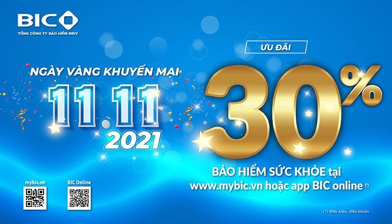 Tin nhanh ngân hàng ngày 7/11: BIC giảm 30% phí bảo hiểm sức khỏe trực tuyến