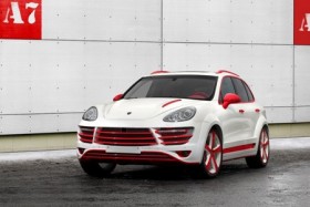 "Chất" như Porsche Cayenne phiên bản độ Rồng đỏ