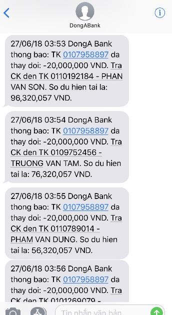 them chu the donga bank bi mat 116 trieu dong trong tai khoan
