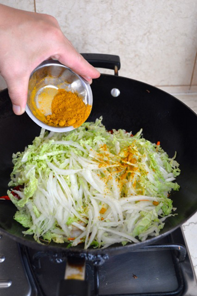 Bún xào Singapore thơm ngon