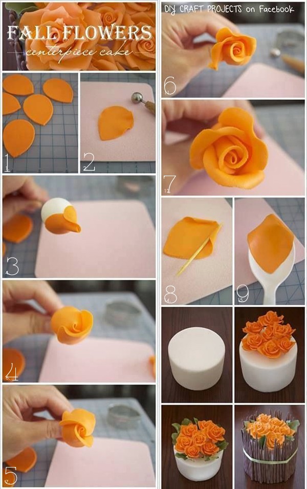 Thêm cách trang trí fondant cho cô nàng mê làm bánh