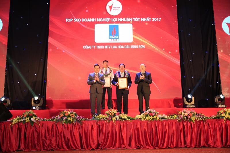 Lọc dầu Dung Quất đứng thứ 16/500 doanh nghiệp lợi nhuận tốt nhất năm 2017 loc dau dung quat dung 16500 doanh nghiep loi nhuan tot nhat nam 2017