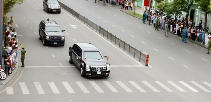 doan xe ong obama roi viet nam