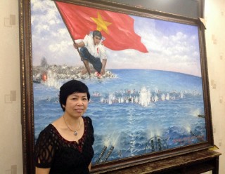 Bức tranh "Gạc Ma - Vòng tròn bất tử" được đấu giá 1,1 tỉ đồng