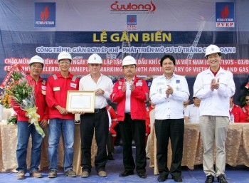 Cửu Long JOC tổ chức gắn biển các công trình quan trọng