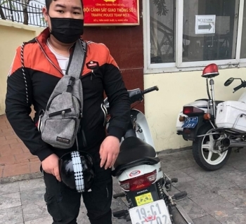 Hà Nội: Xử phạt xe máy che biển kiểm soát