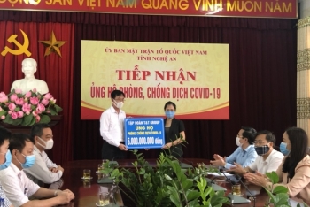 Tập đoàn của bầu Hiển ủng hộ thêm 5 tỷ đồng hỗ trợ chống dịch COVID-19 tại Nghệ An