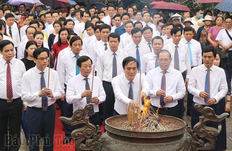 Phú Thọ tổ chức Lễ giỗ Đức Quốc Tổ Lạc Long Quân và Tổ Mẫu Âu Cơ