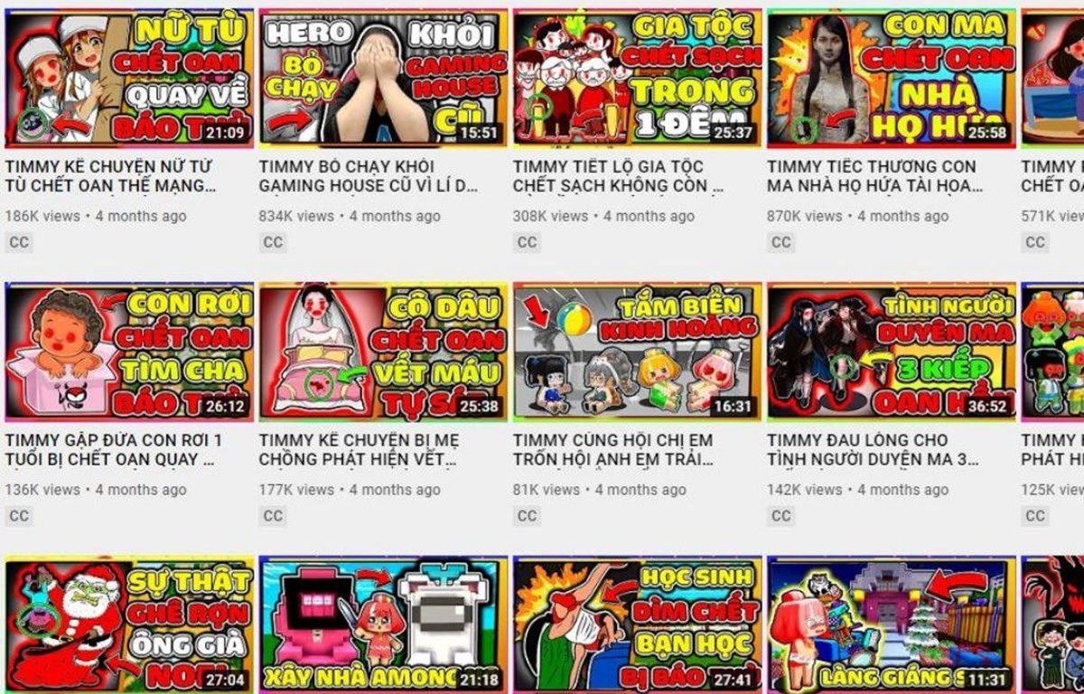 Cục Trẻ em đề nghị xử lý kênh Youtube TIMMY TV