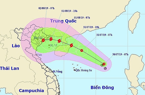 bo cong an chi dao ung pho voi dien bien cua ap thap tren bien dong