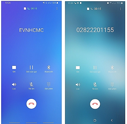 Nhận dạng các cuộc gọi giả mạo nhân viên ngành điện