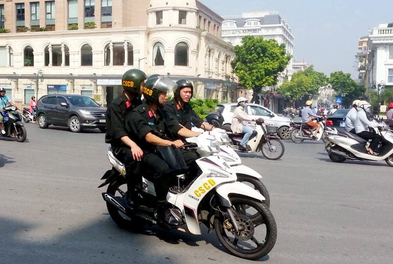 cong an ha noi huy dong 100 luc luong dam bao an ninh tran viet nam vs malaysia