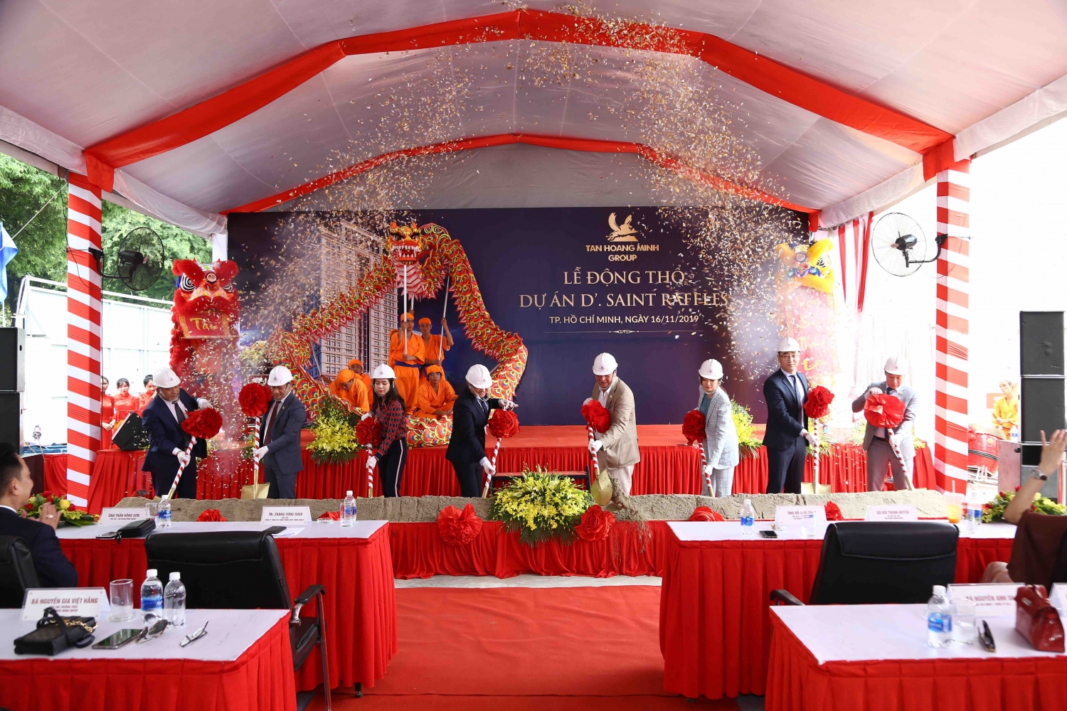 Tân Hoàng Minh động thổ toà cao ốc văn phòng tại đường Nguyễn Thị Minh Khai Tân Hoàng Minh động thổ toà cao ốc văn phòng tại đường Nguyễn Thị Minh Khai