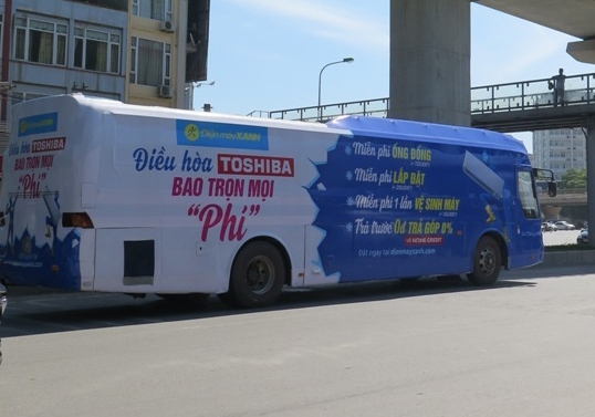 Xử lý nghiêm trường hợp lạm dụng phương tiện ô tô để quảng cáo