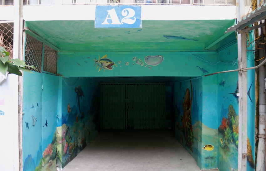 Khu tập thể đẹp ngỡ ngàng với tranh bích họa khu tap the dep ngo ngang voi tranh bich hoa