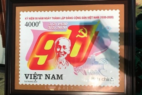 phat hanh bo tem ky niem 90 nam thanh lap dang cong san viet nam