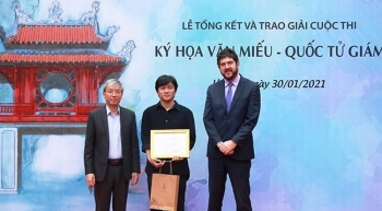 14 tác phẩm đoạt giải tại cuộc thi “Ký họa Văn Miếu - Quốc Tử Giám”