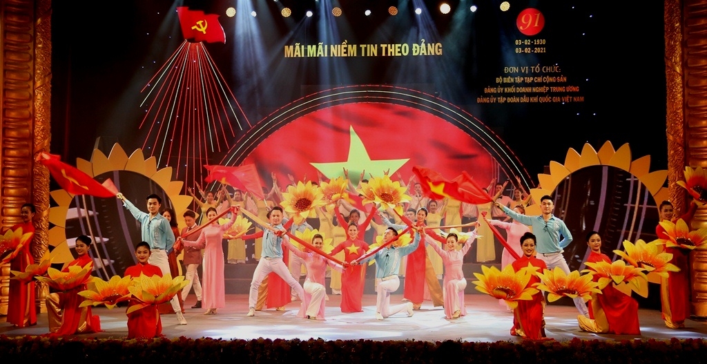 Petrovietnam đồng hành cùng chương trình nghệ thuật “Mãi mãi niềm tin theo Đảng” Petrovietnam đồng hành cùng chương trình nghệ thuật “Mãi mãi niềm tin theo Đảng”