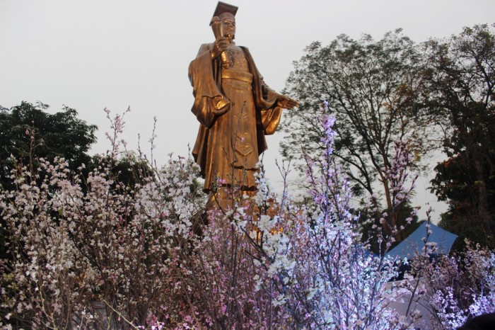 giao luu van hoa tiep nhan 200 cay hoa anh dao nhat ban