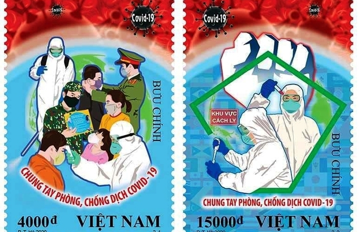 Phát hành tem “Chung tay phòng, chống dịch Covid-19"
