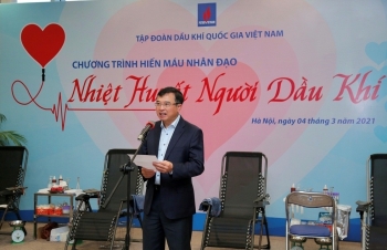 Chủ tịch HĐTV Petrovietnam Hoàng Quốc Vượng kêu gọi toàn thể người lao động Dầu khí tham gia hiến máu