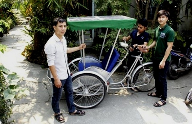 xich lo chay bang nang luong mat troi