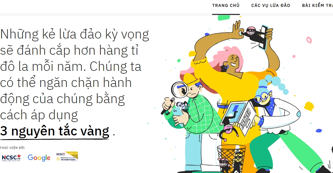 Ra mắt website giúp người dùng nhận biết lừa đảo trực tuyến