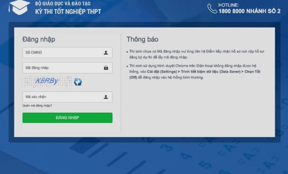 Thí sinh có thể thử đăng ký dự thi tốt nghiệp THPT 2022 trực tuyến