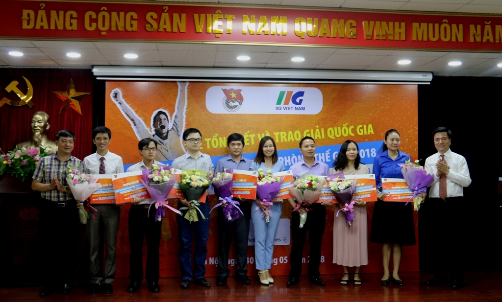 trao giai cuoc thi vo dich tin hoc van phong the gioi 2018