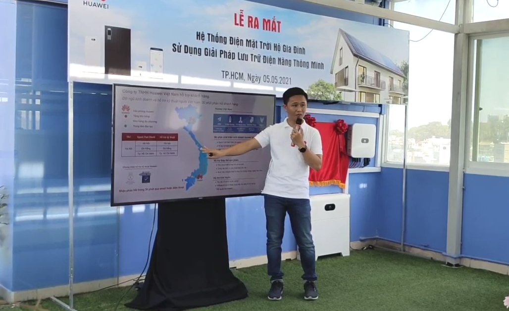 Ra mắt dự án điện mặt trời áp mái hộ gia đình sử dụng bộ lưu trữ thông minh