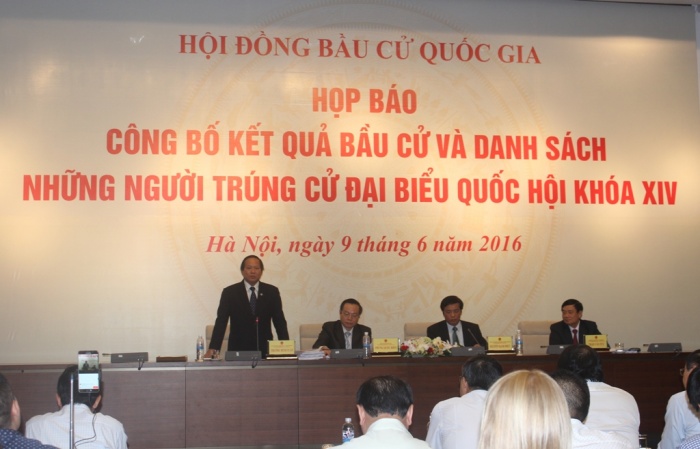cong bo ket qua bau cu dai bieu quoc hoi khoa xiv