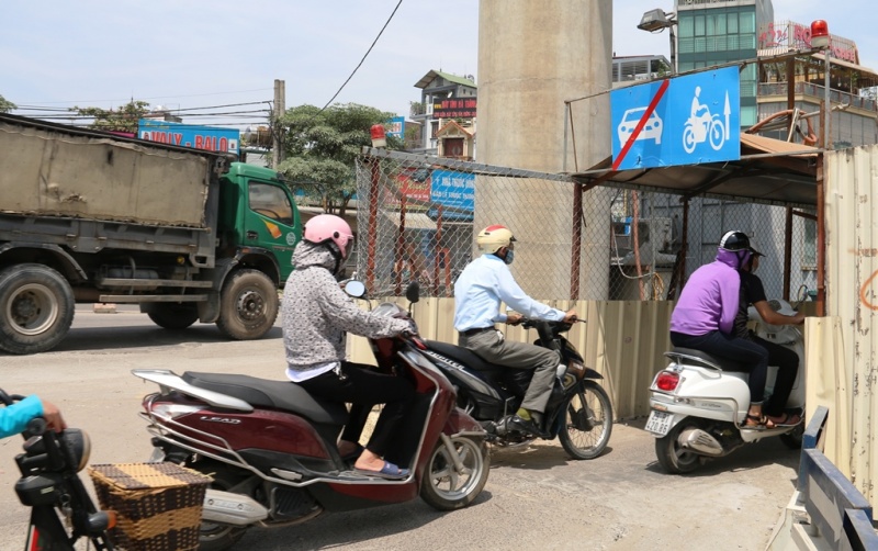 'Hầm chui bằng sắt' dành cho xe máy ở Thủ đô ham chui bang sat danh cho xe may o thu do