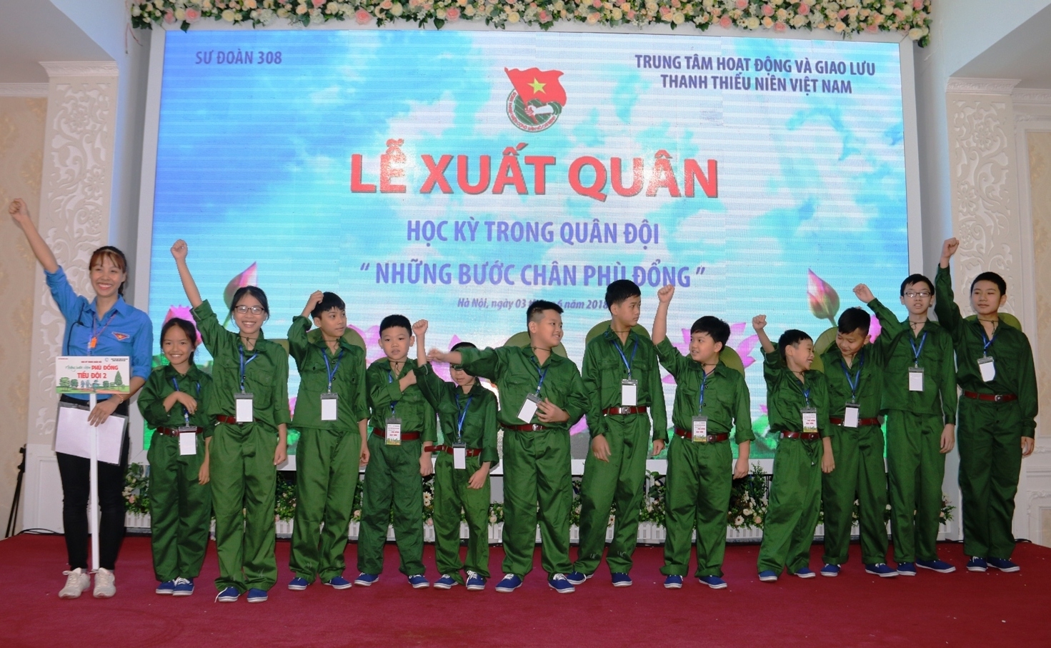 doan thanh nien cong ty me to chuc le xuat quan hoc ky trong quan doi 2018