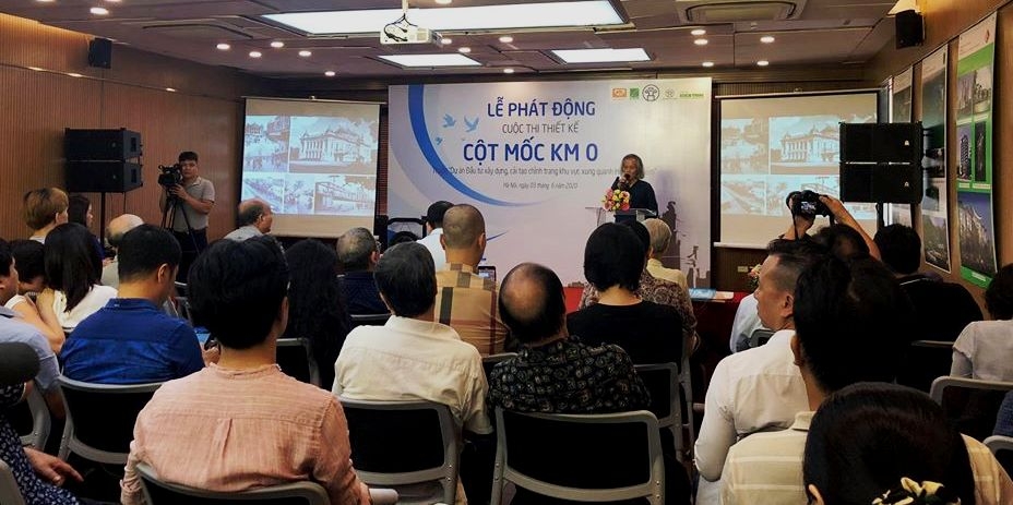 phat dong cuoc thi thiet ke cong trinh cot moc km 0 ben ho hoan kiem