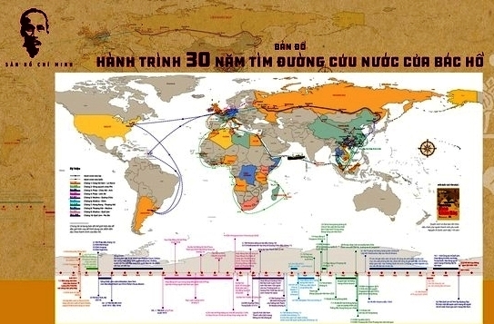 Ra mắt “Bản đồ hành trình 30 năm tìm đường cứu nước của Bác Hồ”