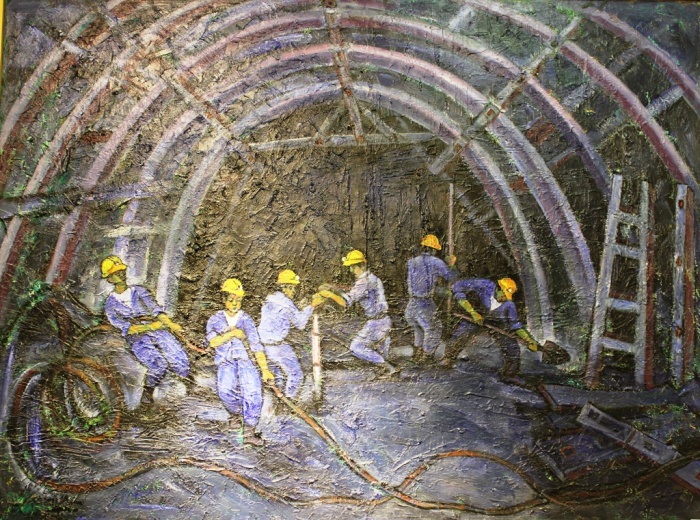 Hình ảnh người thợ mỏ qua tranh hinh anh nguoi tho mo qua tranh