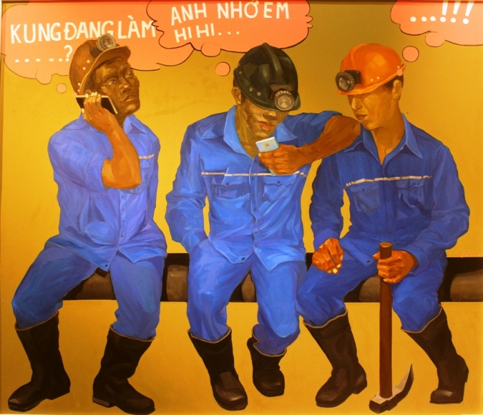 Hình ảnh người thợ mỏ qua tranh hinh anh nguoi tho mo qua tranh