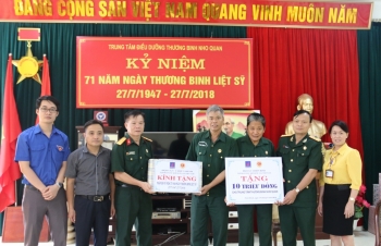 Thăm hỏi và tặng quà Trung tâm điều dưỡng thương binh Nho Quan