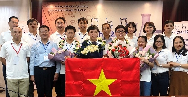 viet nam gianh 4 huy chuong vang olympic hoa hoc quoc te 2020