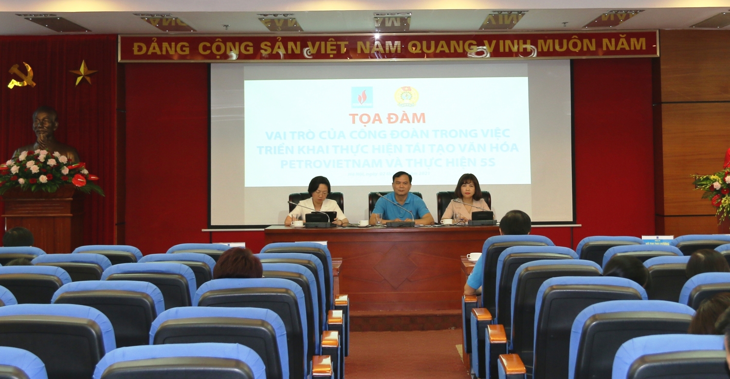 Vai trò của Công đoàn trong việc triển khai thực hiện tái tạo văn hóa Petrovietnam và thực hiện 5S