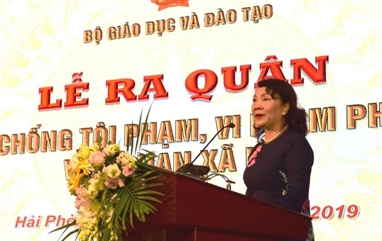 Ngành Giáo dục ra quân phòng, chống tội phạm, vi phạm pháp luật và tệ nạn xã hội
