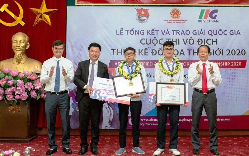 trao 3 giai nhat cuoc thi thiet ke do hoa the gioi acawc 2020